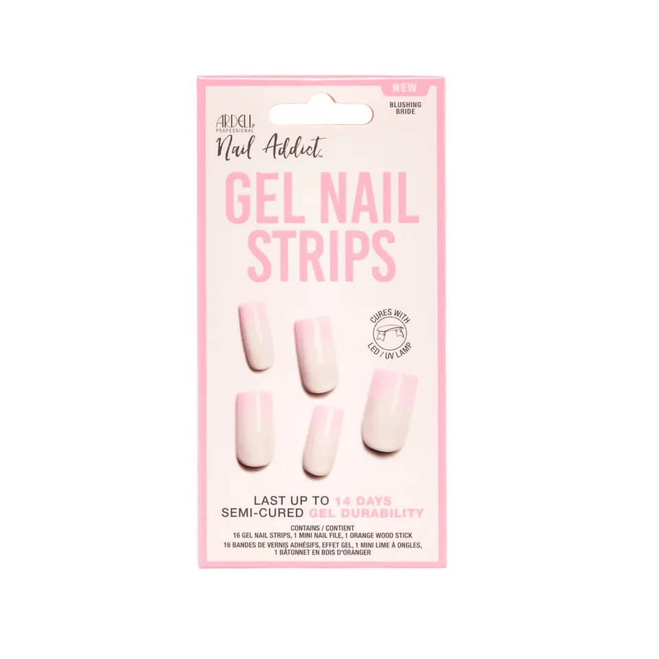ardell-nail-addict-bandes-de-gel-semi-catalys-blushing-bride-16-bandes image 1