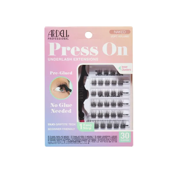 ardell-press-on-naked-soft-volume-30-clusters-pr-encoll-s-applicateur-effet-volu image 1