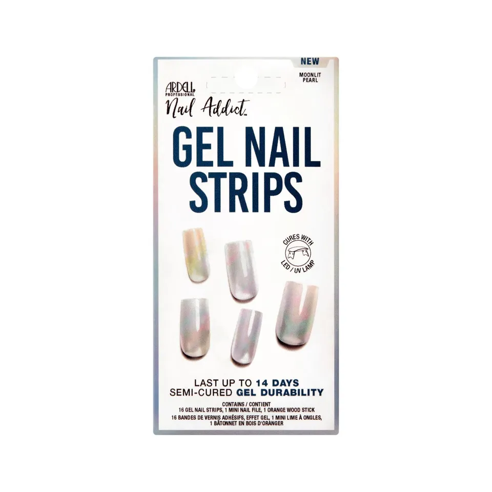 ardell-nail-addict-bandes-gel-semi-cured-moonlit-pearl-manucure-14-jours-sans-la image 1
