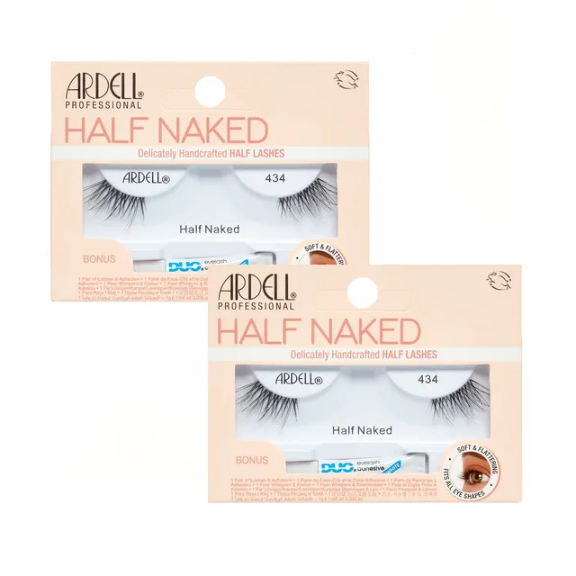 ardell-half-naked-434-faux-demi-cils-pr-d-coup-s-avec-colle-duo-1-g-lot-de-2-pai image 1