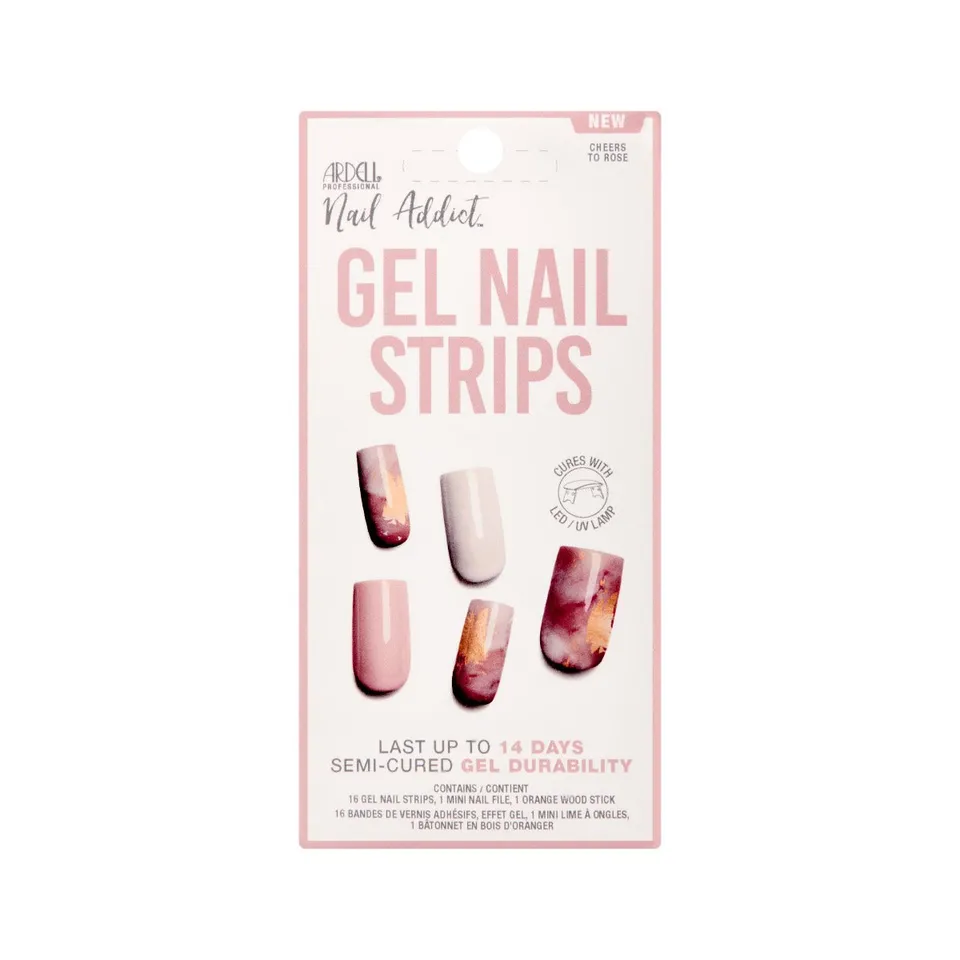 ardell-nail-addict-gel-nail-strips-cheers-to-ros-manucure-semi-permanente-en-ban image 1