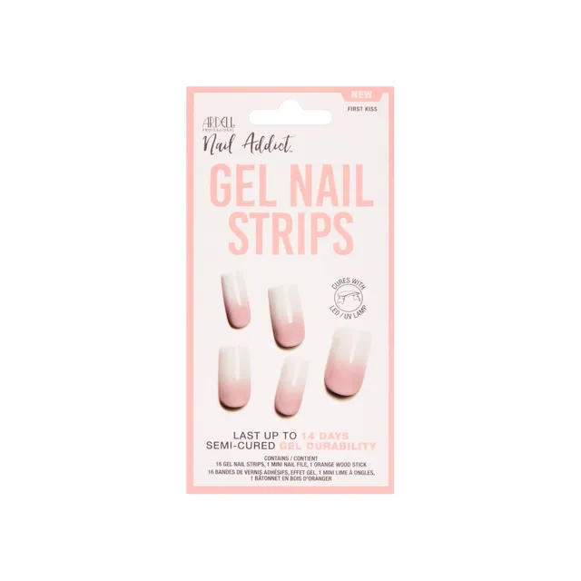 ardell-nail-addict-gel-nail-strips-bandes-vernis-gel-semi-cured-first-kiss-14-jo image 1