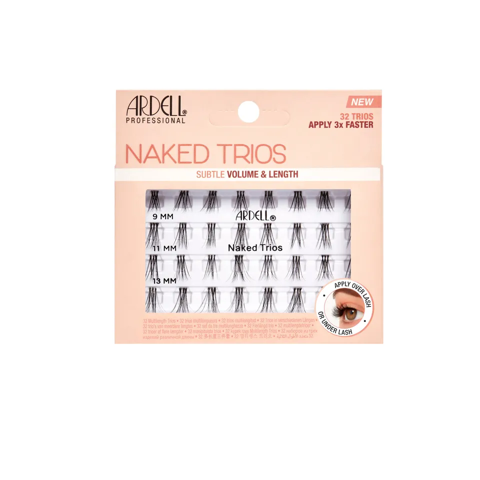 ardell-naked-trios-combo-pack-faux-cils-individuels-3-brins-sur-invisiband-appli image 1