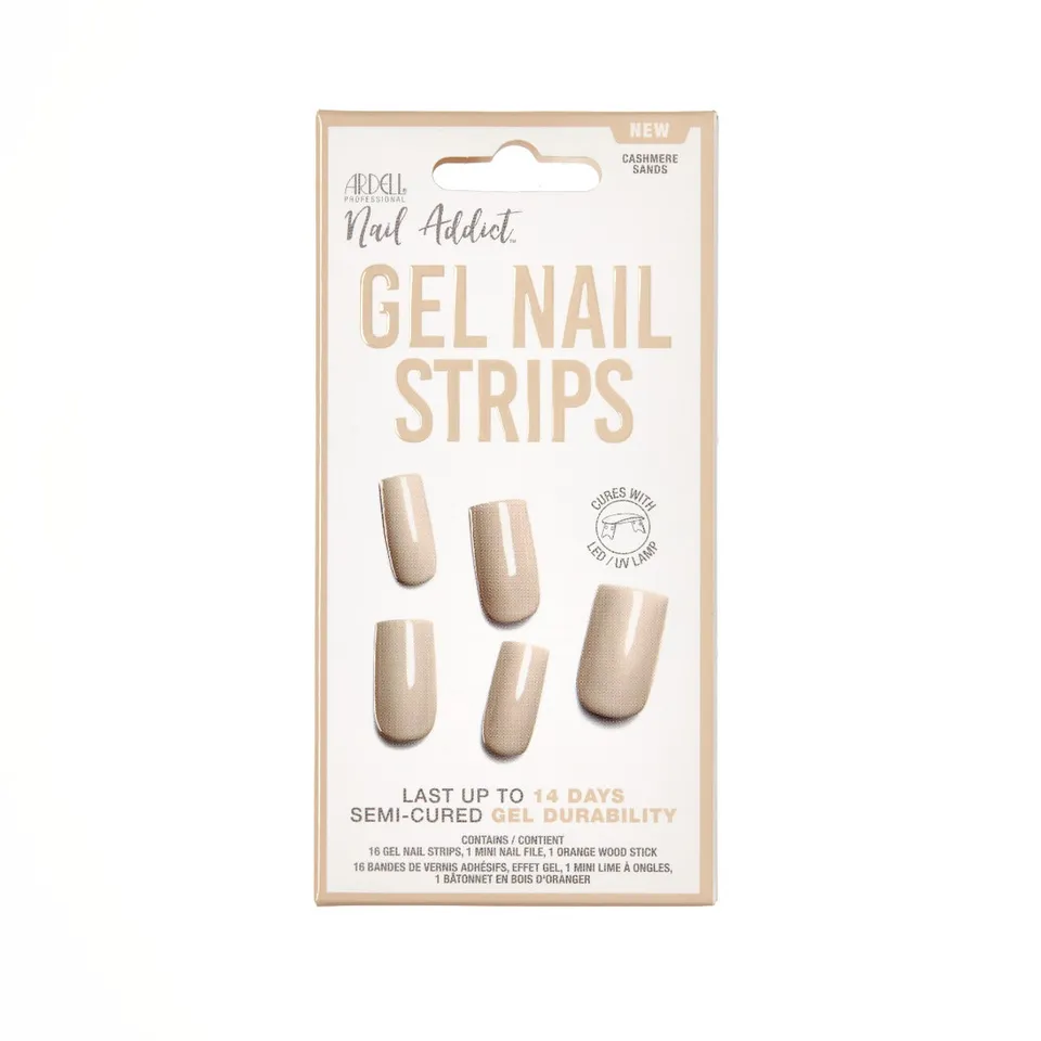 ardell-nail-addict-gel-nail-strips-cashmere-sands-bandes-de-semi-permanent-cure- image 1