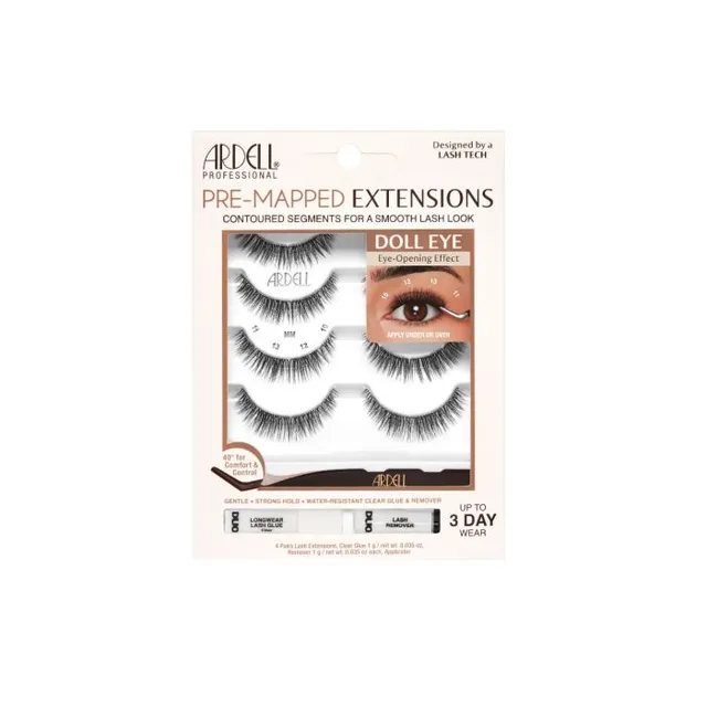 ardell-pre-mapped-extensions-doll-eye-4-paires-de-segments-cils-pr-mapp-s-effet- image 1