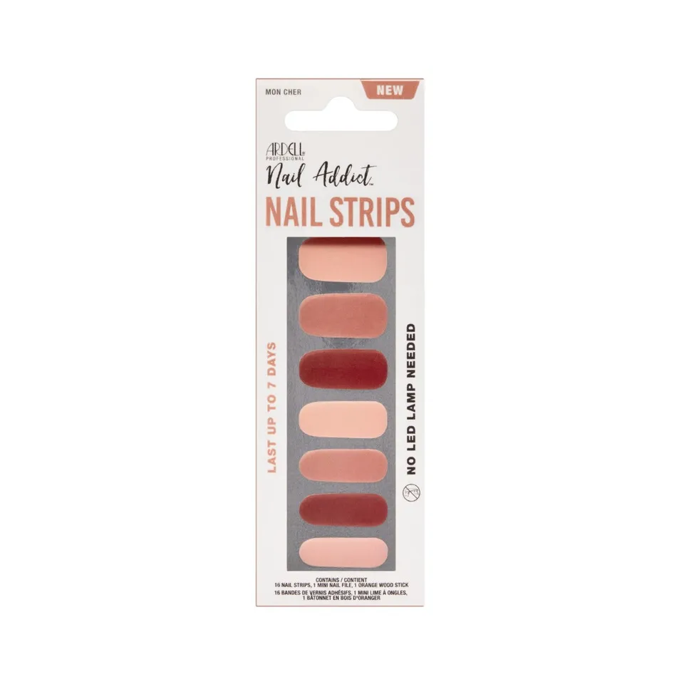 ardell-nail-addict-nail-strips-mon-cher-bandes-de-vernis-haute-brillance-manucur image 1