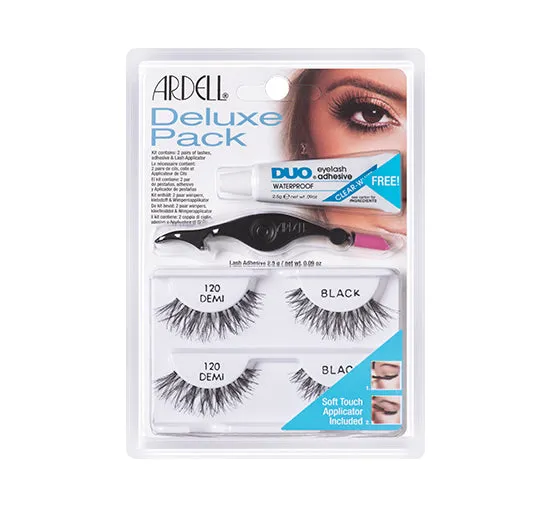 ardell-deluxe-pack-120-kit-faux-cils-bande-120-demi-avec-colle-duo-waterproof-et image 1