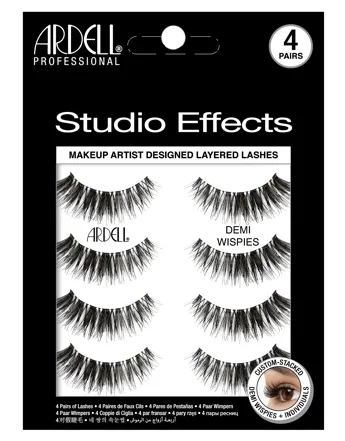 ardell-studio-effects-demi-wispies-4-paires-de-faux-cils-superposables-effet-ail image 1