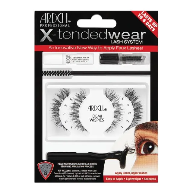 ardell-x-tended-wear-lash-system-kit-demi-wispies-kit-mini-extensions-clusters-s image 1