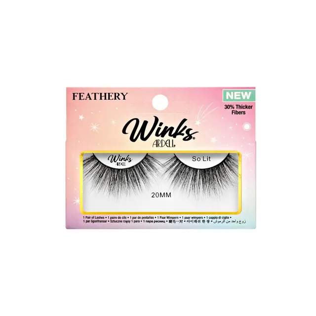 ardell-winks-so-lit-20-mm-faux-cils-glam-volumineux-bande-effet-eye-liner-noir image 1