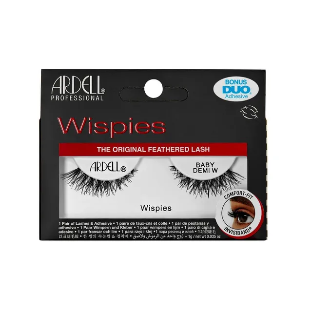 ardell-baby-demi-wispies-faux-cils-bandeau-noirs-volume-l-ger-et-court-effet-nat image 1