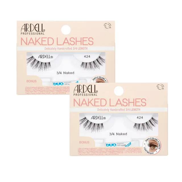 ardell-naked-lash-424-faux-cils-pr-d-coup-s-3-4-avec-colle-duo-1g-pack-de-2 image 1