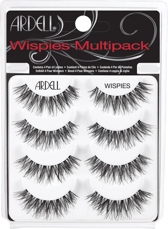 ardell-multipack-wispies-lot-de-4-paires-de-faux-cils-volume-moyen-longue-longue image 1