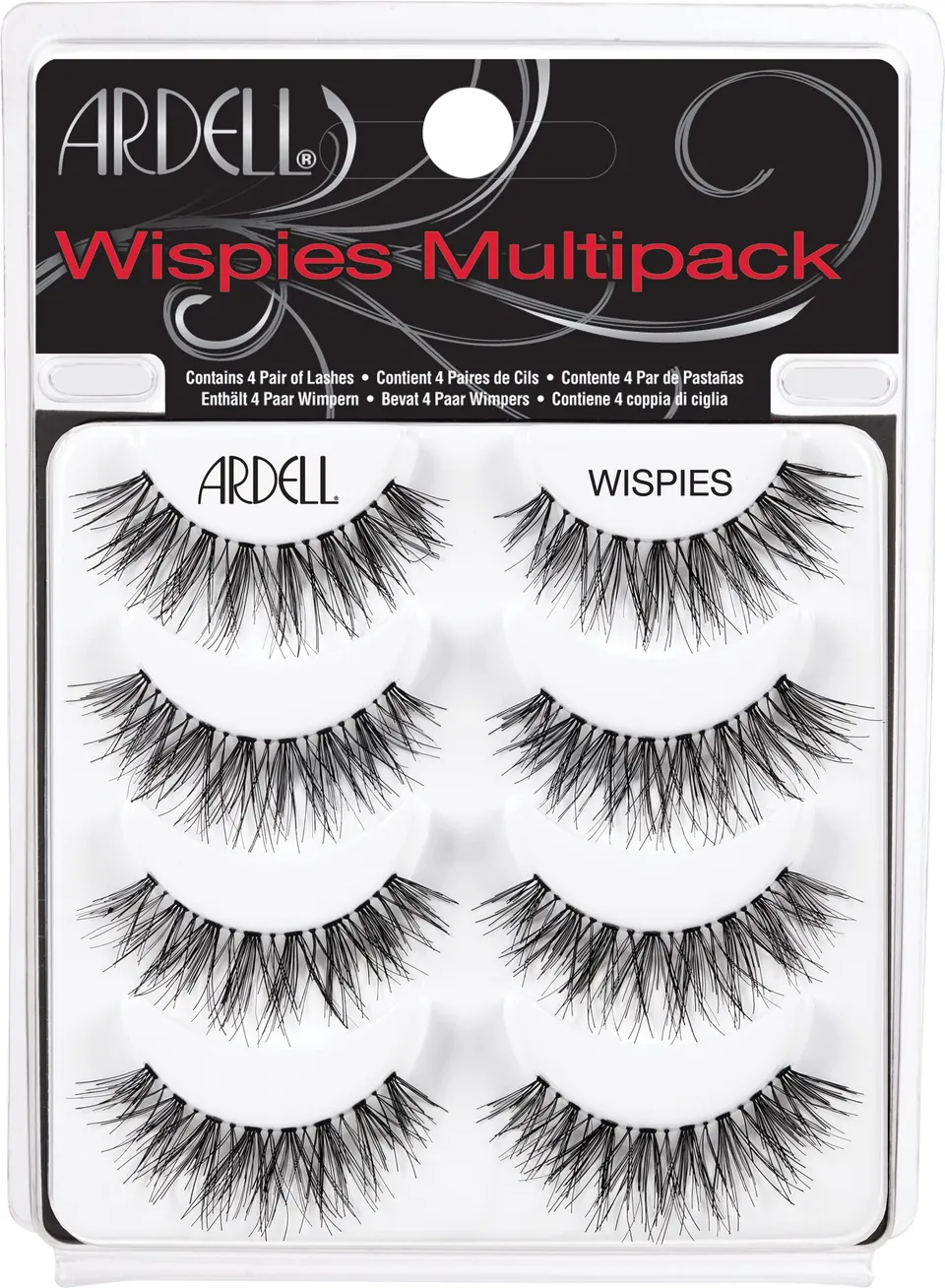 ardell-multipack-wispies-lot-de-4-paires-de-faux-cils-volume-moyen-longue-longue image 1