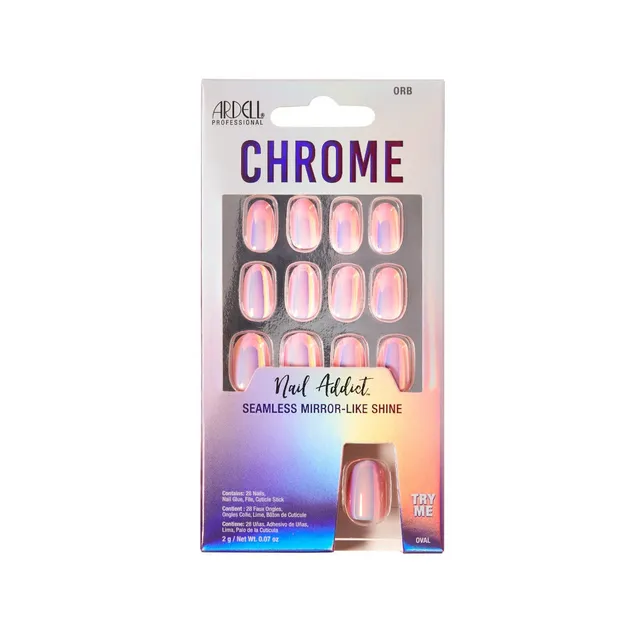 ardell-nail-addict-chrome-orb-kit-faux-ongles-press-on-short-round-finition-chro image 1