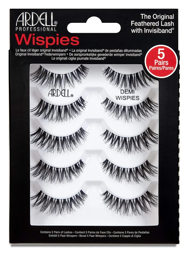ardell-demi-wispies-lot-de-6-paires-de-faux-cils-effet-naturel-plum-volume-moyen image 1