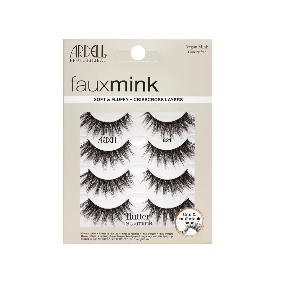 ardell-fauxmink-flutter-821-faux-cils-bandes-effet-ventail-flou-4-paires image 1