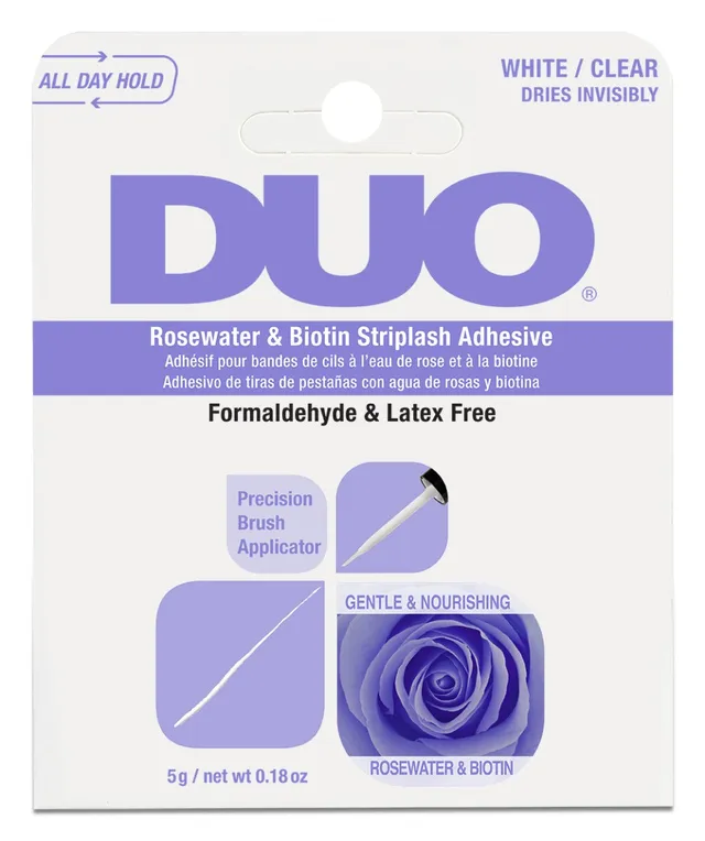 duo-rosewater-biotin-colle-cils-bandes-formule-transparente-nourrissante-yeux-se image 1