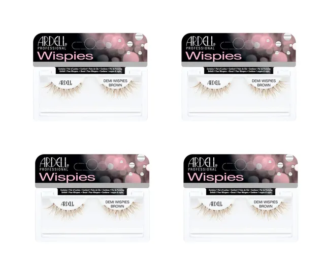 ardell-demi-wispies-brown-faux-cils-bruns-naturels-lot-de-4-paires image 1