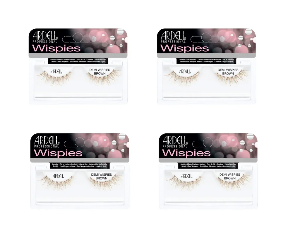 ardell-demi-wispies-brown-faux-cils-bruns-naturels-lot-de-4-paires image 1