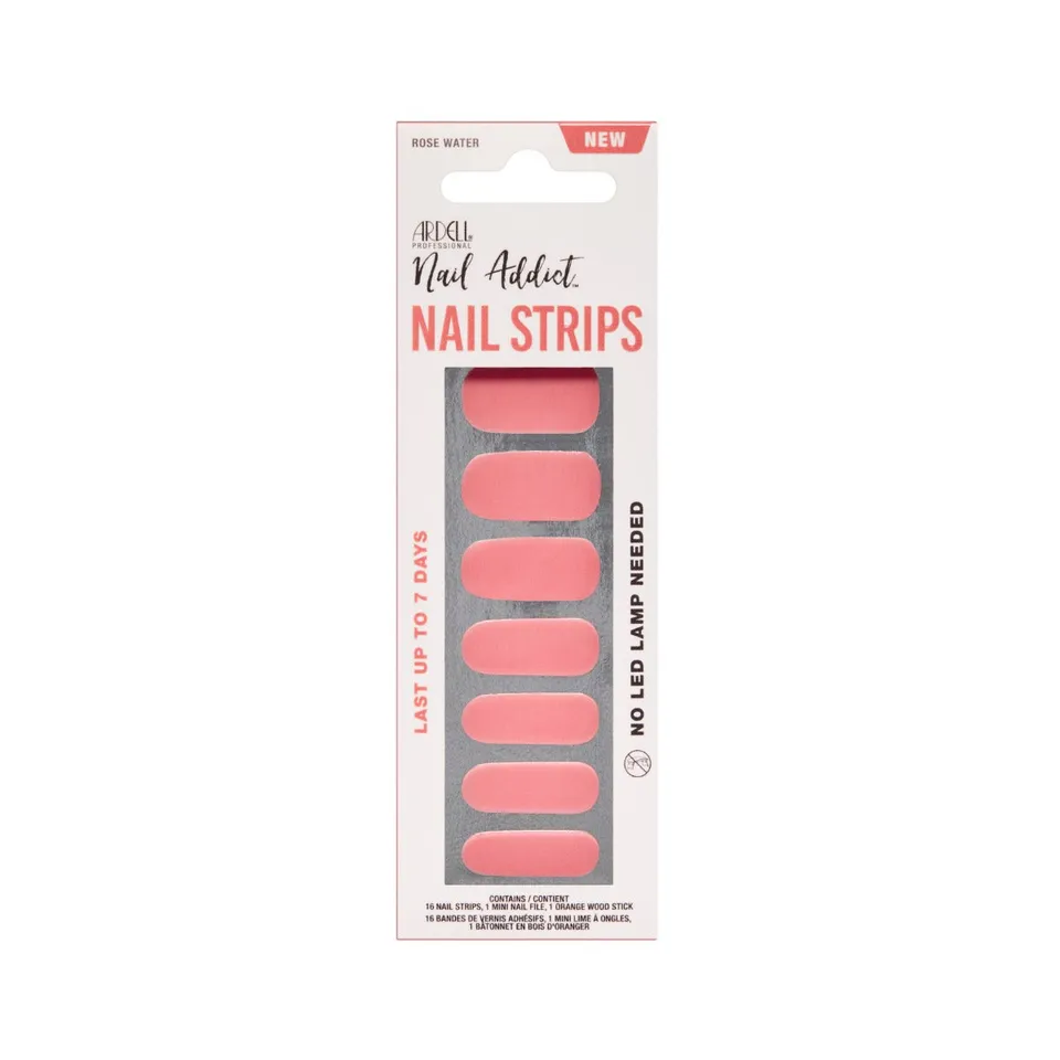 ardell-nail-addict-nail-strips-rose-water-bandes-ongles-haute-brillance-7-jours- image 1