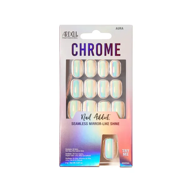 ardell-nail-addict-chrome-aura-faux-ongles-press-on-carr-court-effet-chrome-opal image 1