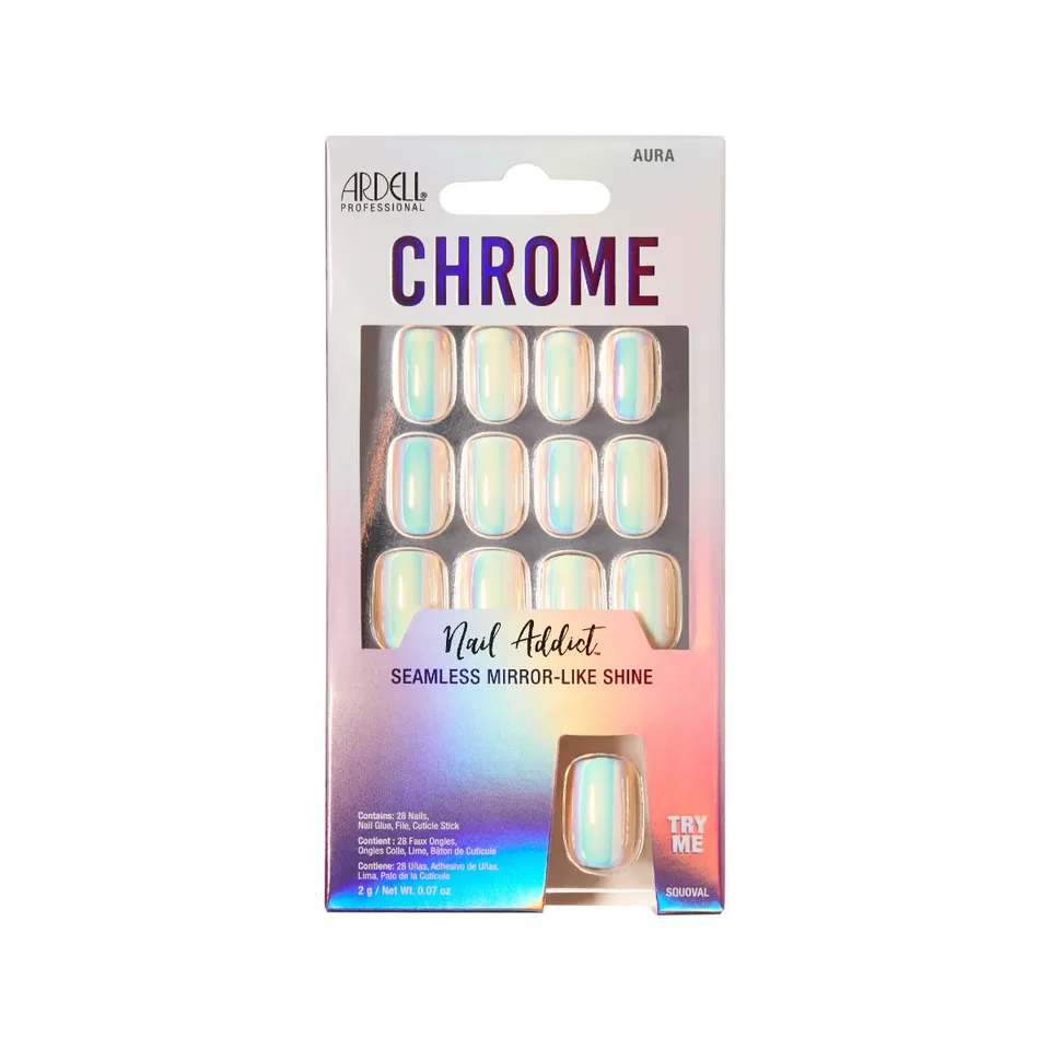 ardell-nail-addict-chrome-aura-faux-ongles-press-on-carr-court-effet-chrome-opal image 1