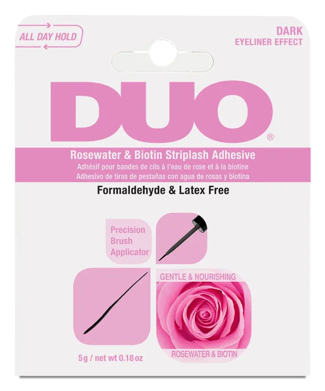 duo-rosewater-biotin-striplash-adhesive-dark-colle-pour-faux-cils-noire-nourriss image 1