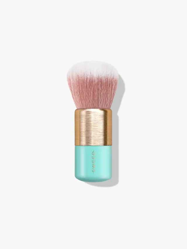 sweed-kabuki-brush-pinceau-kabuki-vegan-manche-court-pour-poudre-bronzer-et-fond image 1