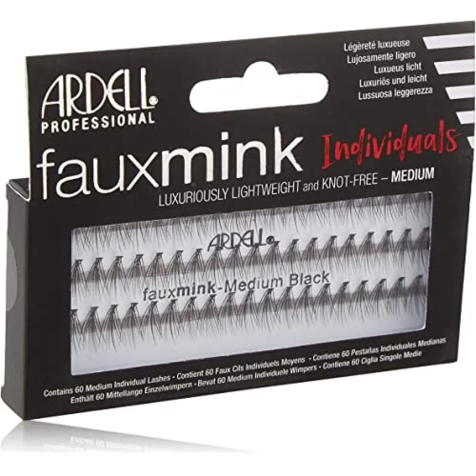 ardell-faux-mink-individuals-medium-black-faux-cils-individuels-mat-effet-mink-m image 1