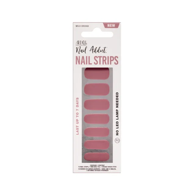 ardell-nail-addict-nail-strips-bandes-ongles-wild-orchid-manucure-haute-brillanc image 1