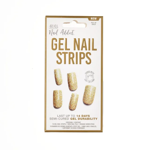 ardell-nail-addict-gel-nail-strips-pot-of-gold-bandes-de-semi-permanent-durcir-s image 1