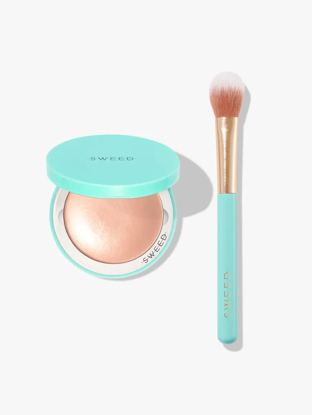 sweed-radiant-glow-set-coffret-enlumineur-highlighter-pinceau-highlighter-brush- image 1