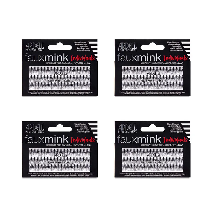 ardell-faux-mink-individuals-long-cils-individuels-knot-free-60-clusters-x-4-pac image 1