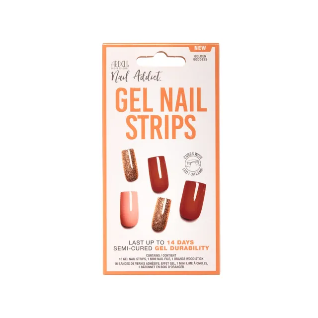 ardell-nail-addict-gel-nail-strips-golden-goddess-manucure-gel-semi-cur-e-16-ban image 1
