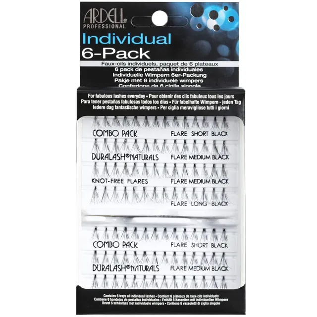 ardell-6-pack-knot-free-individuals-combo-faux-cils-individuels-sans-n-ud-mixte- image 1
