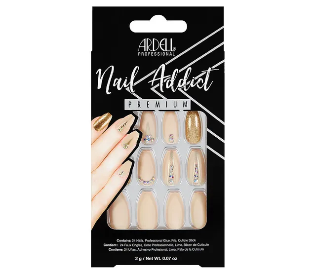 ardell-nail-addict-premium-nude-jeweled-faux-ongles-press-on-strass-nude-et-acce image 1