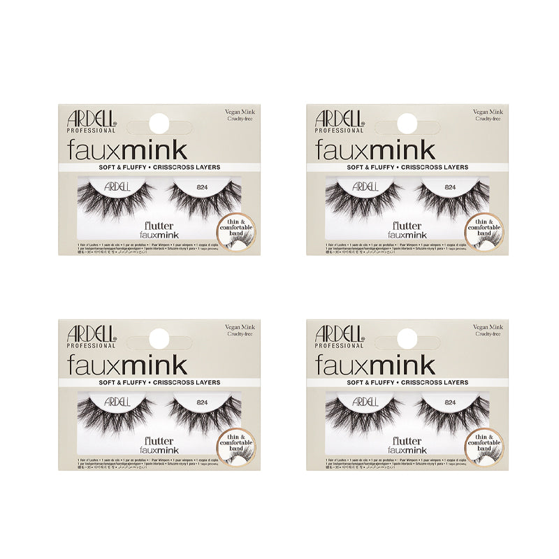 ardell-fauxmink-flutter-824-lot-de-4-paires-de-faux-cils-effet-vaporeux-slimband image 1