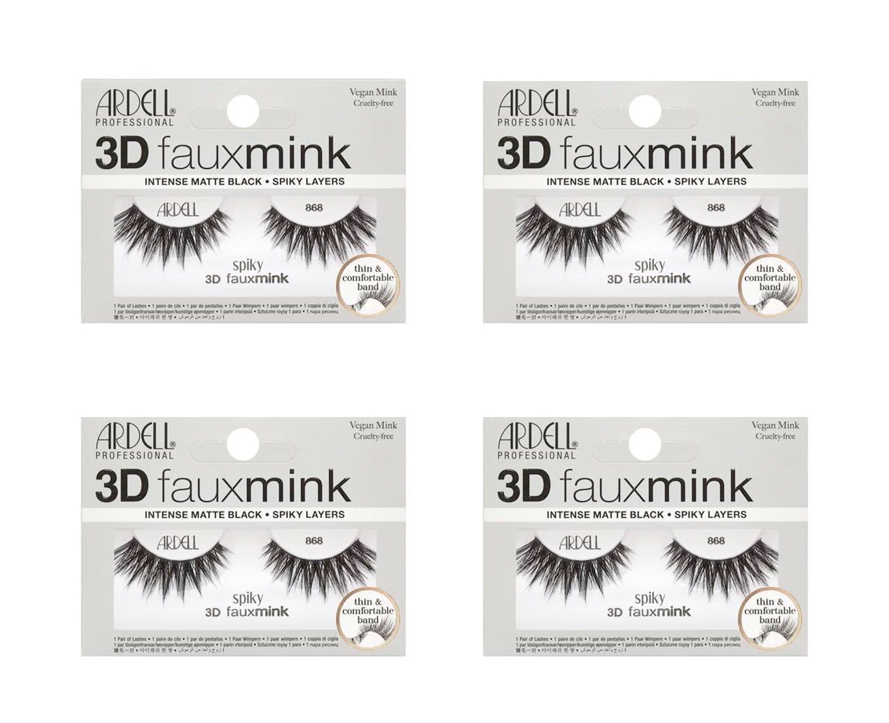 ardell-3d-fauxmink-spiky-868-faux-cils-bandes-glamour-spikes-4-paires image 1