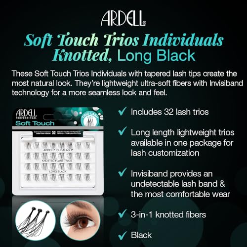 ardell-soft-touch-trios-individuals-faux-cils-individuels-en-trios-long-noir image 6
