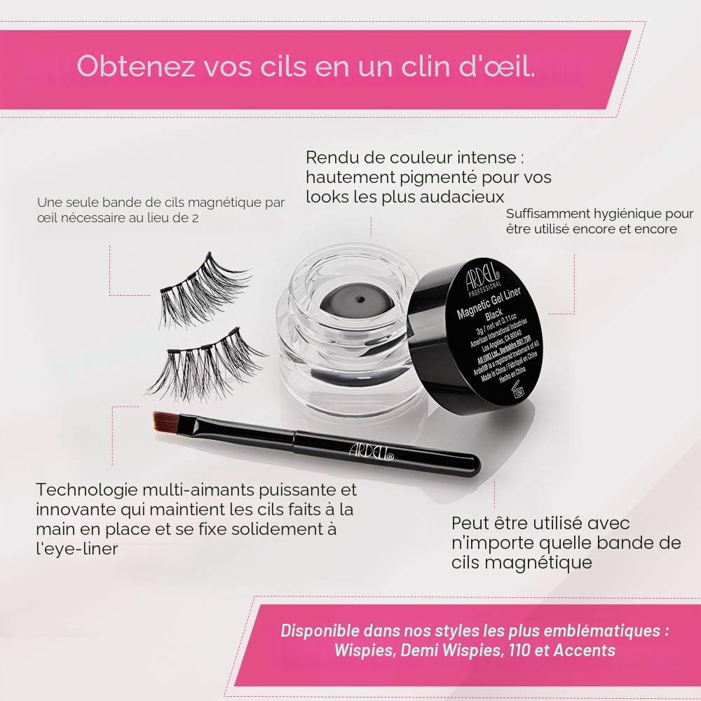 ardell-magnetic-liner-lash-accent-kit-eye-liner-magn-tique-2-paires-de-cils-acce image 5