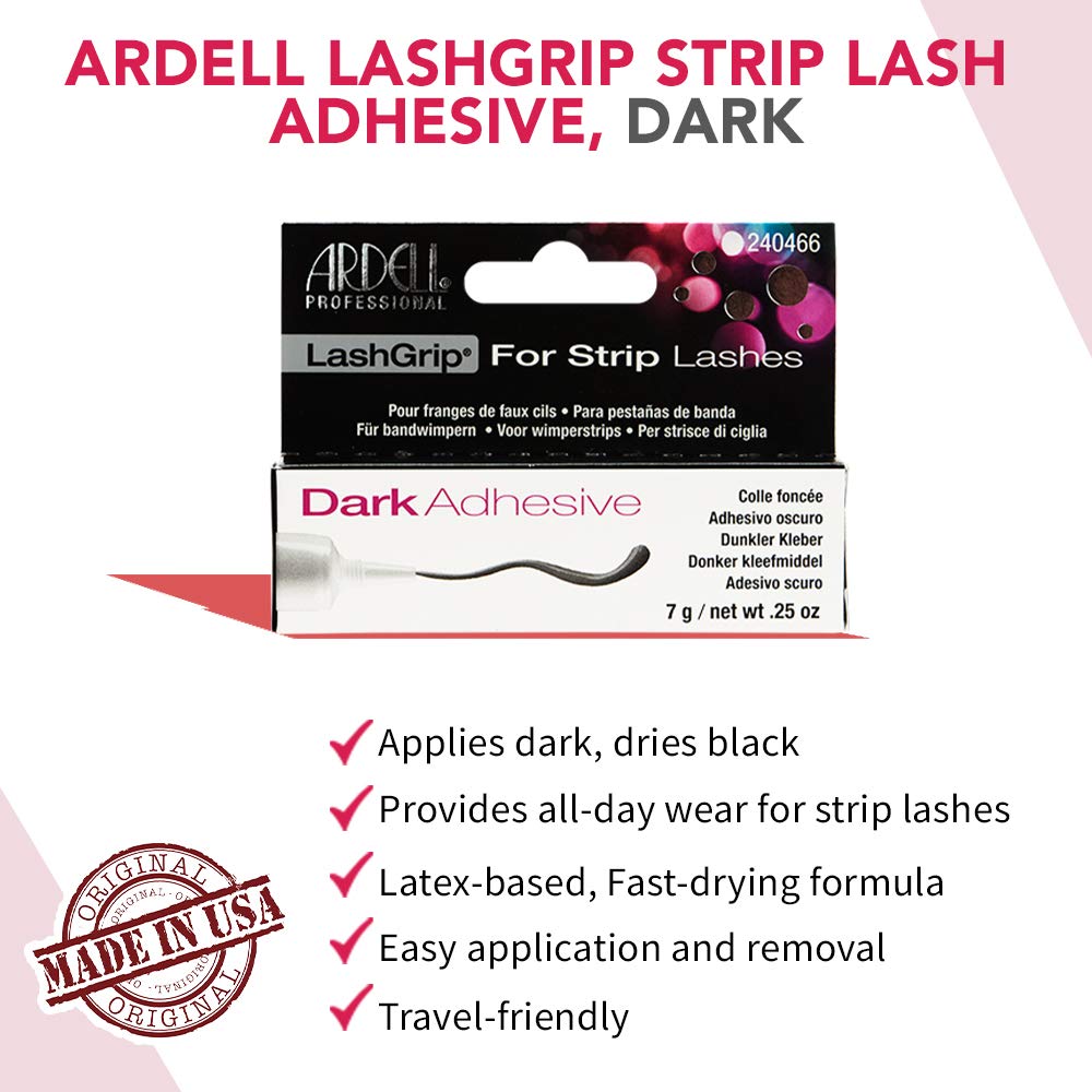 ardell-lashgrip-strip-adhesive-dark-colle-pour-bandeaux-de-faux-cils-7-g-0-25-oz image 3