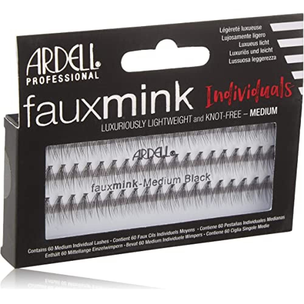 ardell-faux-mink-individuals-medium-black-faux-cils-individuels-mat-effet-mink-m image 1