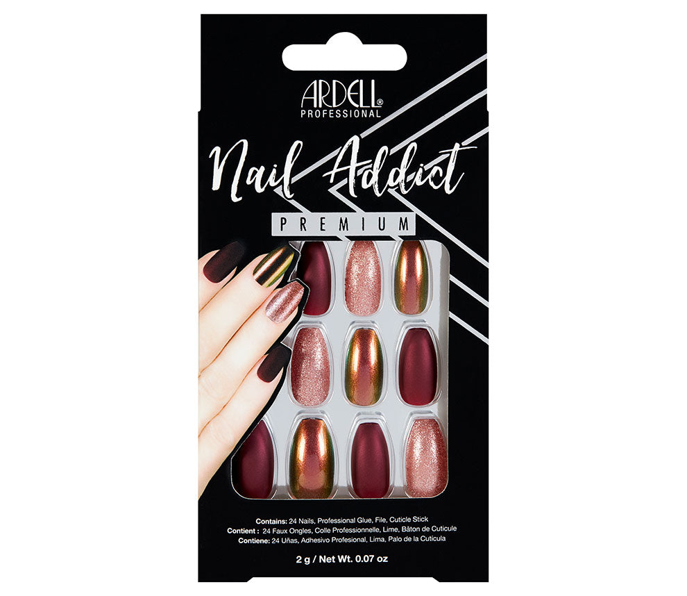 ardell-nail-addict-premium-red-cateye-coffret-faux-ongles-longs-ballerine-rouge- image 1