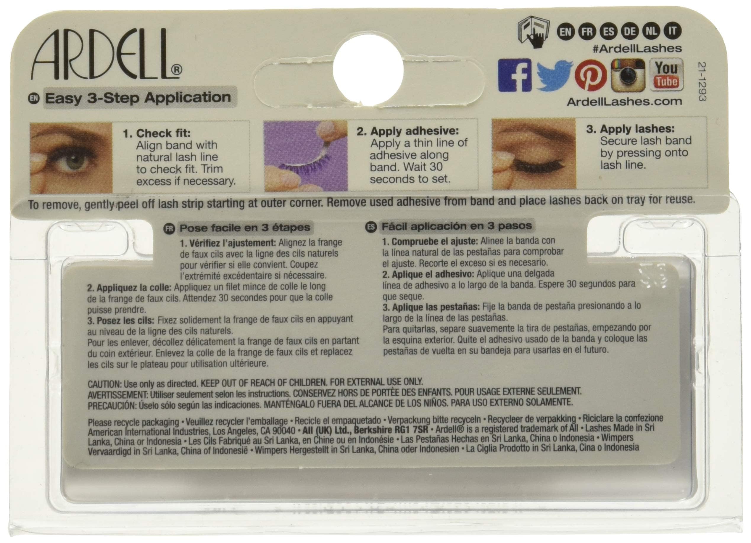 ardell-107-black-faux-cils-bande-volume-naturel-iconiques image 5