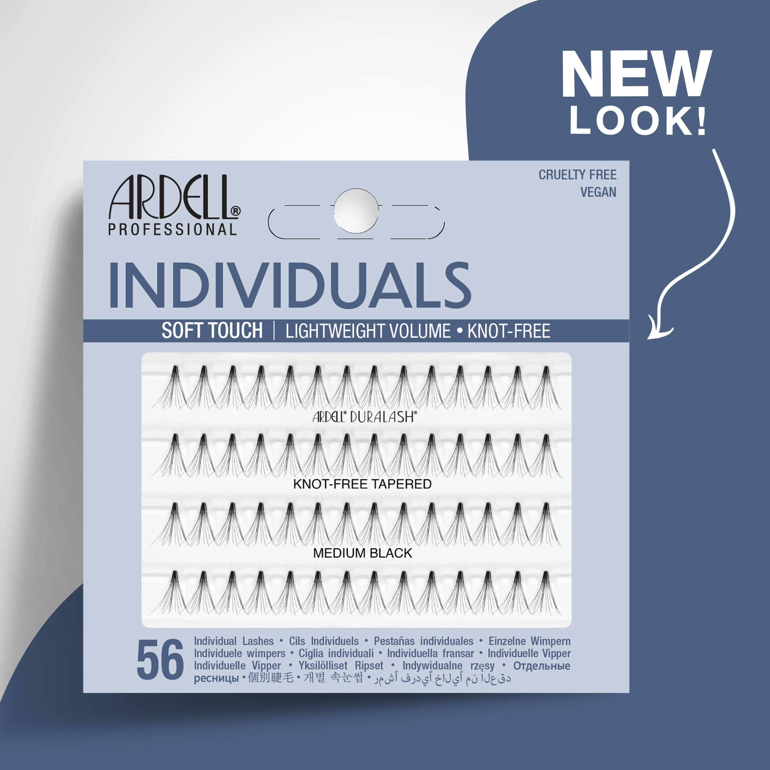 ardell-soft-touch-individuals-knot-free-medium-black-faux-cils-individuels-sans- image 2