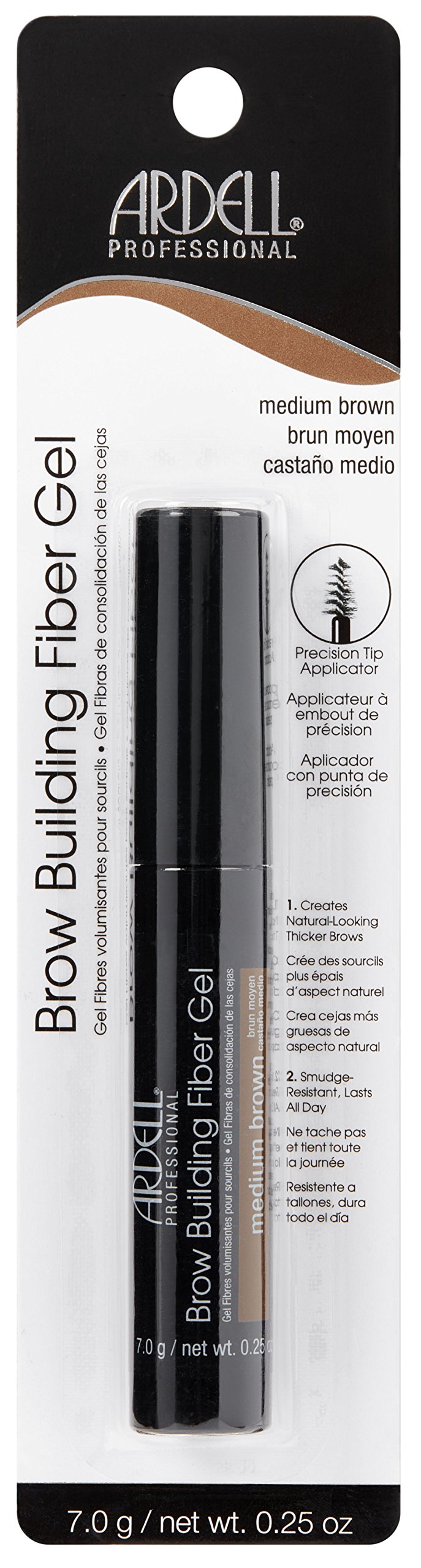 ardell-brow-building-fiber-gel-medium-brown-gel-fibres-reconstructeur-de-sourcil image 1