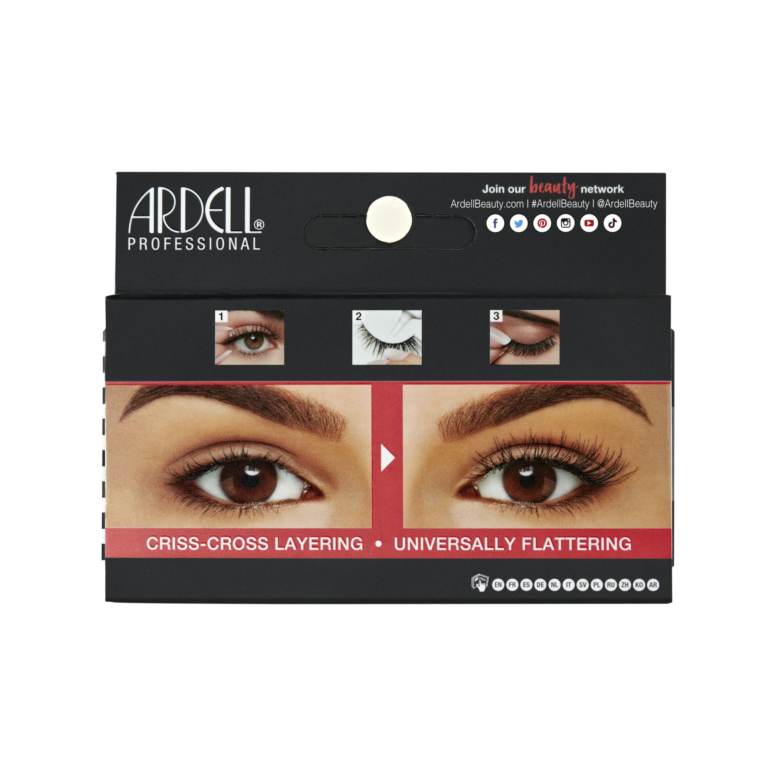 ardell-demi-wispies-faux-cils-noirs-avec-colle-et-tui-de-transport-inclus image 2