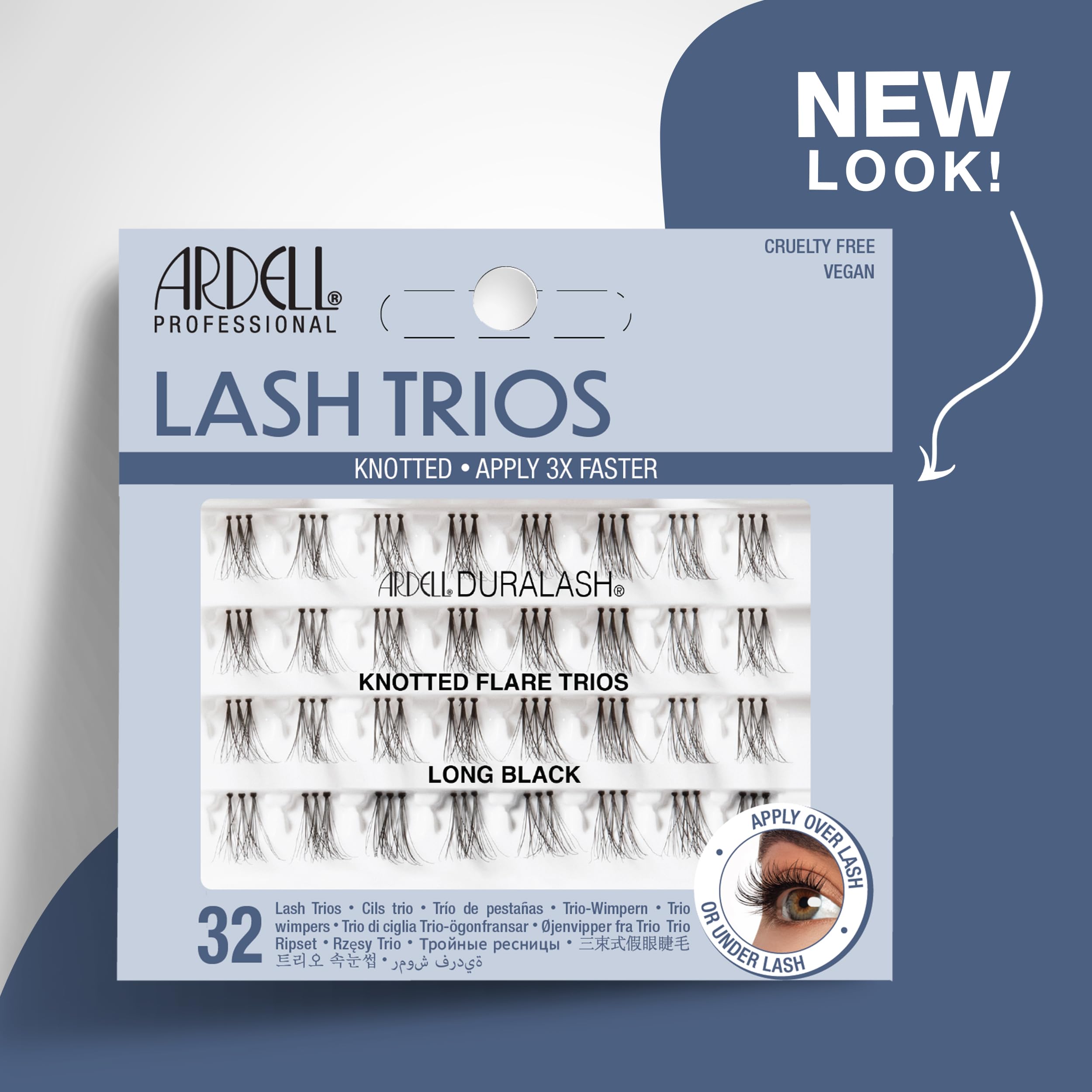 ardell-individual-trios-long-faux-cils-individuels-noirs-par-paquets-de-3 image 2