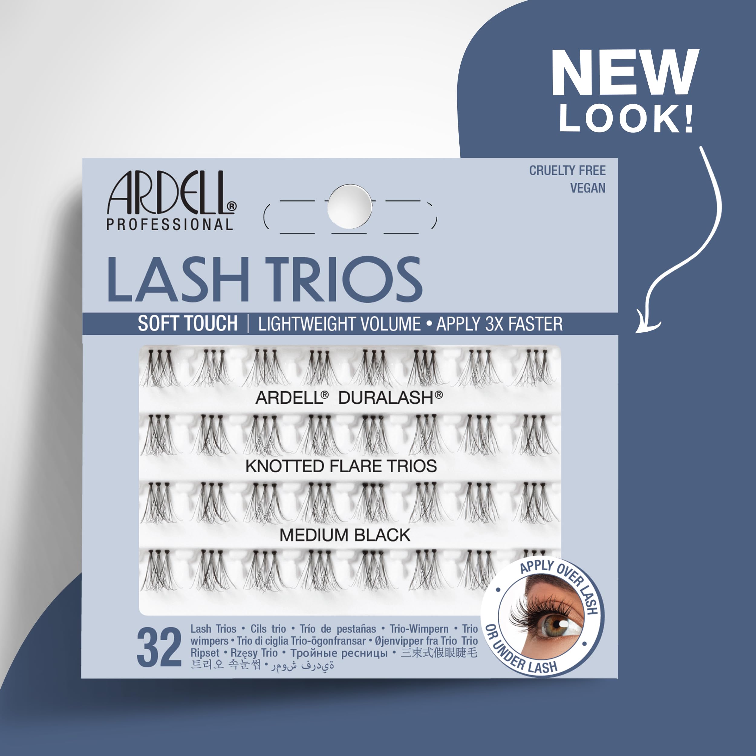 ardell-soft-touch-trios-individuals-medium-black-faux-cils-individuels-en-trios- image 2